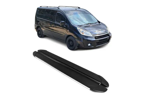 OMAC Kfz-Schmutzfänger Seitenschweller für Citroen Jumpy 2006-2016 L1 - Hochwertige, rutschfeste Aluminium Trittbretter für Citroen Jumpy L1. Schützen Sie Ihre Karosserie und erleichtern Sie den Ein- und Ausstieg für alle Passagiere.