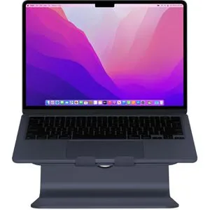 Rain-Design mStand Laptop-Ständer, Aluminium, bis 17 Zoll, blau für MacBook - Laptop-Ständer aus Aluminium für Notebooks bis 17 Zoll, ideal für Apple MacBooks. Mit belüfteter Ablagefläche und integriertem Kabelmanagement für optimale Nutzung.