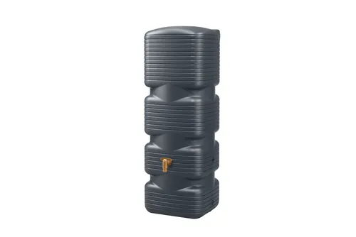 4rain Wandtank Quadro 170 L mit Deckel & Auslaufhahn - Praktischer Wandtank mit 170 L Fassungsvermögen, ideal zur Regenwassernutzung. Robuste Bauweise und platzsparendes Design für jeden Garten.
