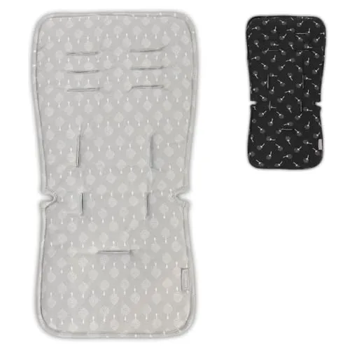 Lorelli Kinderwagen Sitzauflage, Universal, Elastikband, extra Gurtöffnungen, Farbe:grau