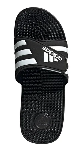 adidas Unisex Adissage Slides - Komfortable Dusch- & Badeschuhe - Dusch- & Badeschuhe mit regulärer Passform und weitenverstellbarem EVA-Riemen. Die Cloudfoam Außensohle und Massagenoppen bieten höchsten Tragekomfort.