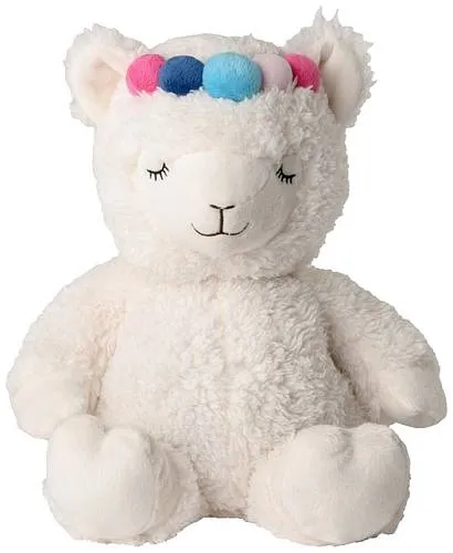 Warmies Wärmetier Alpaka - Entspannendes Kuscheltier - Wärmetherapie mit einem niedlichen Alpaka, das nach Lavendel duftet und bei Stress für Entspannung sorgt. Ideal zum Kuscheln und Erwärmen in der Mikrowelle.