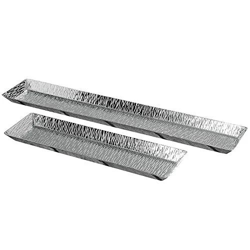 Deko-Tablett Ties S/2 L40-60cm Aluminium von BOLTZE