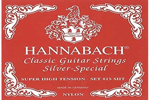 Hannabach 652549 Saiten für Klassikgitarre Seire 815 Super High Tension Silver Special - 3er Diskant