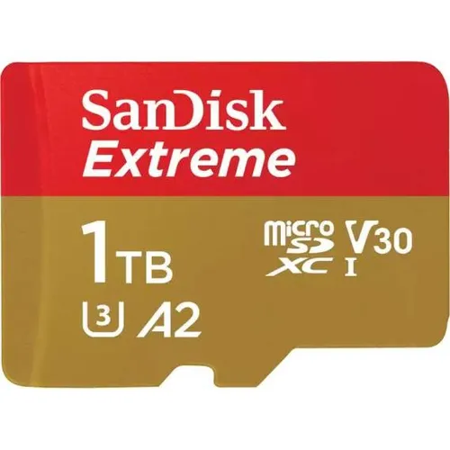 SanDisk Extreme microSDXC 1TB - Hochleistungs-Speicherkarte - Speicherkarten für Foto, Drohne, GoPro und mehr, mit 1 TB Kapazität, A2 Performance, wasserfest und ideal für 4K/5K Aufnahmen.