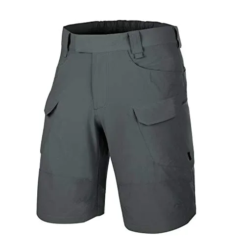 Helikon-Tex OTS Outdoor Tactical Shorts 11 – Shadow Grey - Wanderhosen aus atmungsaktivem VersaStretch® Lite-Gewebe, ideal für heiße Tage. Mit zahlreichen Taschen und einem anatomischen Schnitt für optimale Bewegungsfreiheit.