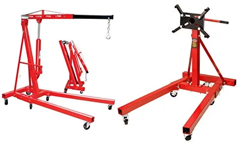 otgerlensker products Motorständer Motorhalter 900 KG + Motorheber Motorkran 2000 kg