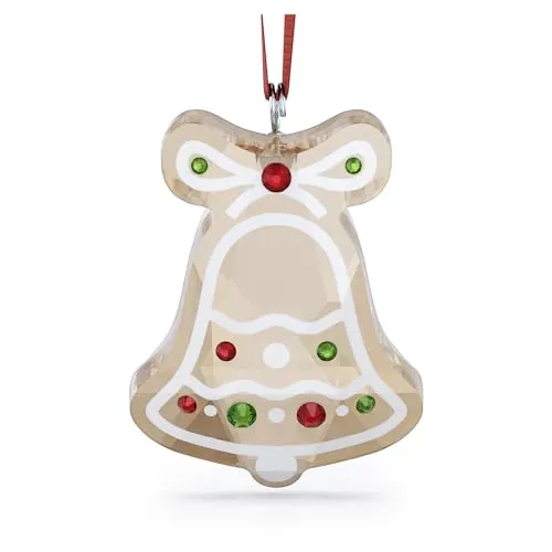 Swarovski Holiday Cheers, Gingerbread Bell Ornament in gold von Swarovski