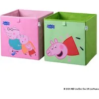 Lifeney Aufbewahrungsbox Peppa Pig 2er Set, 33x33x33cm 833655