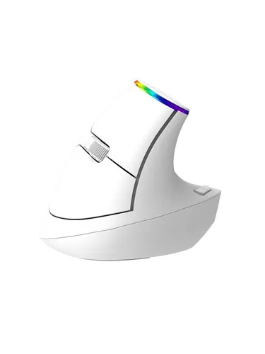 Produktbild DeLUX Wireless Vertical Mouse Delux M618C 2.4G 1600DPI RGB (white)