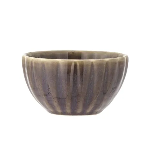 Bloomingville Latina Schale D9xH5, 165 ml– Steingut – Robuste Keramikschüssel für Salate, Obst & Deko – Spülmaschinen- & Mikrowellengeeignet