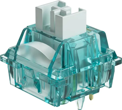 AKKO Creamy Cyan Switches, mechanisch, 5-Pin - Mechanische 5-Pin Switches mit clicky Feedback, perfekt für Gaming und Schreibarbeit – 45 Stück für ultimative Anpassungsmöglichkeiten.