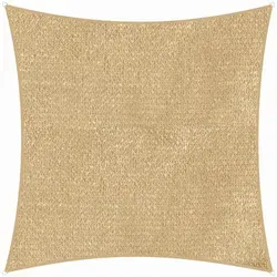 Schneider Sonnensegel Teneriffa, quadratisch 500 x 500 cm - Hochwertiges Sonnensegel aus reißfestem HDPE-Gewebe mit 90% UV-Schutz. Ideal für Garten und Terrasse, wasserabstoßend und winddurchlässig.