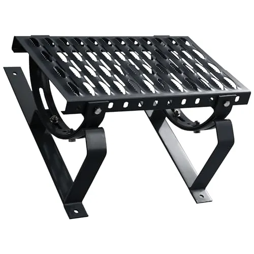 Dachtritt Steigtritt 60 cm Komplett für Plattdach flache Abdeckung (RAL 7016 - Anthrazit)