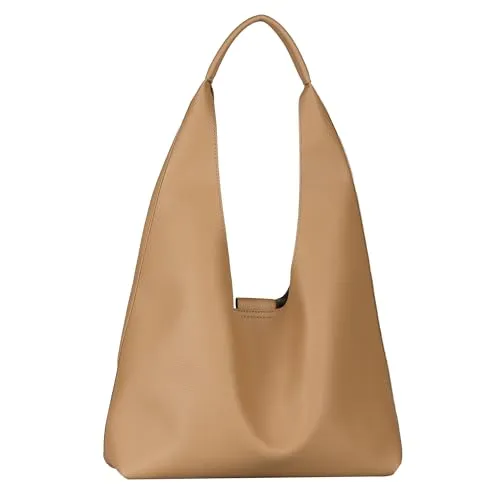 TOM TAILOR Filipa Hobo Bag - Elegante Schultertasche in Camel, ideal für DIN A4 Unterlagen, mit verstärktem Boden und praktischem Magnetverschluss - der perfekte Alltagsheld für jeden Anlass.