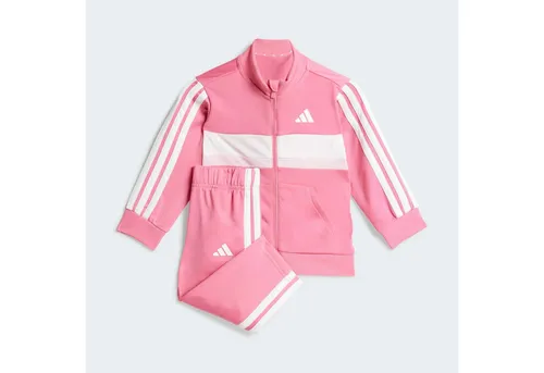 adidas Sportswear Trainingsanzug SEASONAL ESSENTIALS TIBERIO 3-STREIFEN TRICOT KIDS (2-tlg)