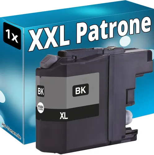 1x XL PATRONEN kompatibel BROTHER ProSerie MFC-J6925DW Kartusche LC-12EBK