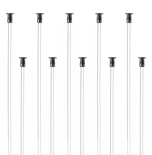 SOFT-RAIL® 10 St. Perlonseile 2,50 m, mit Tellergleiter, Ø 2,0 mm, für Galerieschienen