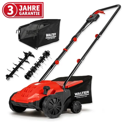 WALTER 2 in 1 Elektro Vertikutierer und Rasenlüfter 1500 W