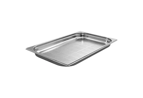 AcMax Thermobehälter GN 1/1 Edelstahl Gastronormbehälter 5,0 Liter Tiefe 40mm gelocht