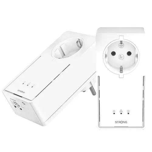 Strong Powerline Adapter Kit EU - 2000 Mbit/s, schnelles Heimnetzwerk über bestehende Stromleitungen, ideal für Streaming und Gaming