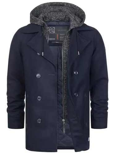 Indicode Kurzmantel Cliff blau XL (54/56) - Funktionsjacken mit wärmenden Eigenschaften, ideal für die kalte Jahreszeit und im Casual-Stil für einen lässigen Look.