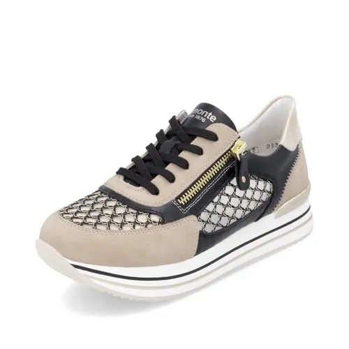 Remonte Damen Low-Top Sneaker D1329 - Damen-Sneaker mit losem Einlegesohle für optimalen Tragekomfort, ideal für sportliche Freizeitlooks und den Alltag.