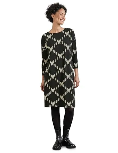 Street One Damen Jacquard Kleid in schwarz von Street One