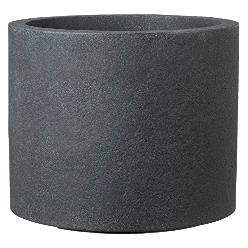 Scheurich Blumentopf 30/130 PANZANO, schwarz - Garten-Zubehör, eleganter Blumentopf in Schwarz mit 10 Jahren Herstellergarantie, ideal für kreative Pflanzenarrangements.