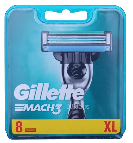 Gillette Mach3 Rasierklingen, 8 Stück - Hochwertige Ersatzklingen für einen gründlichen Rasurkomfort. Ideal für die tägliche Pflege und mit speziellen Klingen für eine angenehme Anwendung.