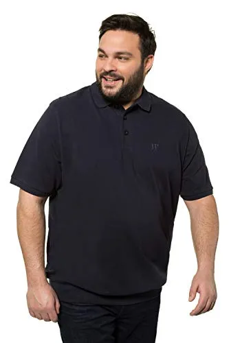 JP 1880 Herren Bauchfit Polohemd, Dunkel Marine, 3XL EU - Poloshirt für Herren mit elastischem Saumbund, der nicht hochrutscht. Hochwertiger Pique-Stoff, länger geschnitten für optimalen Tragekomfort.