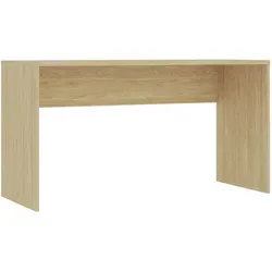 Hom`in Schreibtisch, Eiche, Holzwerkstoff, rechteckig, Wange, 73x54.5x135 cm, Arbeitszimmer, Schreibtische, Bürotische