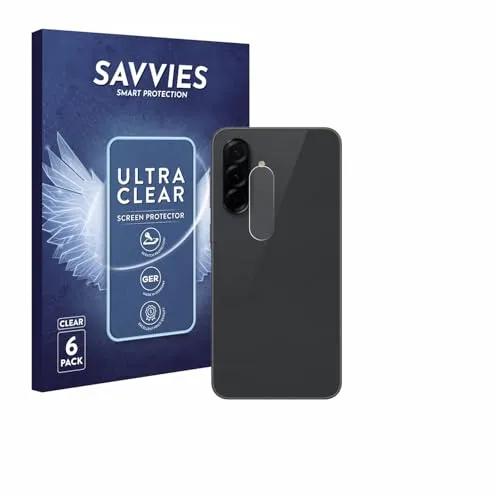 Produktbild Savvies 6 Stück Schutzfolie für Samsung Galaxy A36 5G Enterprise Edition (NUR Kameraschutz) Displayschutz-Folie Ultra-Transparent
