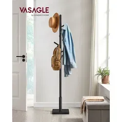 VASAGLE Garderobenständer aus Massivholz, 30 x 30 x 175 cm von VASAGLE
