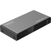 Digitus DS-55336 1+2 Port HDMI-Splitter mit LED-Anzeige - Video Audio Switcher, verteilt UHD 4K/60Hz Signale auf 2 Displays, unterstützt Downscaling für Full HD und bietet automatische EDID-Erkennung.
