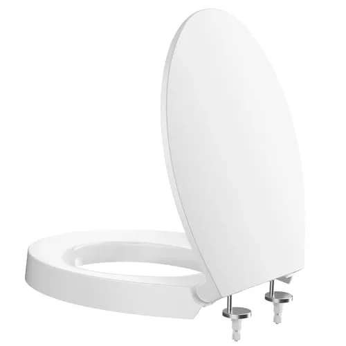 CECIPA WC-Sitz Erhöhung 5 cm – Duroplast mit Absenkautomatik, bis 250 kg belastbar