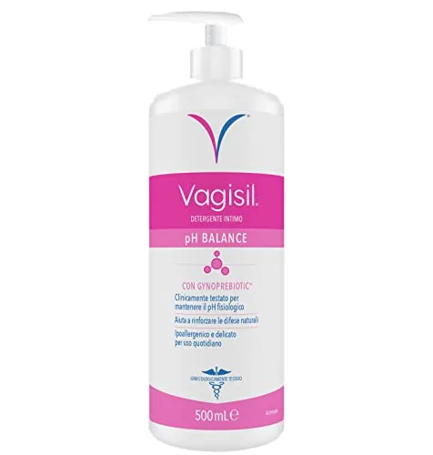 Vagisil Gentle Intimate Wash for Women, pH Balanced, Daily Intimate Hygiene, Feminine Soap, with Natural Prebiotics, Supports Intimate Defenses, 500 ml