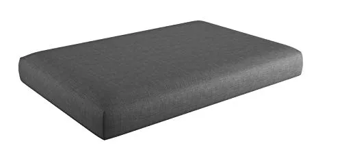 sunnypillow Palettenkissen Anthrazit 120x80x15cm - Gartenmöbelauflagen für Indoor und Outdoor, mit hochwertigem Kaltschaum für maximalen Sitzkomfort und abnehmbarem, schmutzabweisendem Bezug für einfache Pflege.