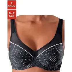 Bügel-BH PETITE FLEUR, Damen, Gr. 85, Cup E - Funktionsunterwäsche mit verstellbaren Trägern und Rückenverschluss. Der Bügel-BH aus hochwertigem Microtouch-Material bietet optimalen Tragekomfort und zarte Pünktchenoptik.