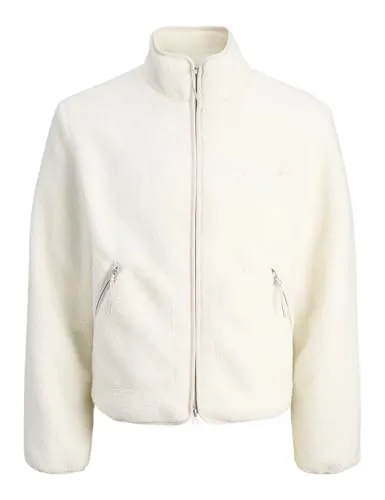 JACK & JONES Herren Jornorrebro Teddy Jacket Sn, Cloud Dancer, m
