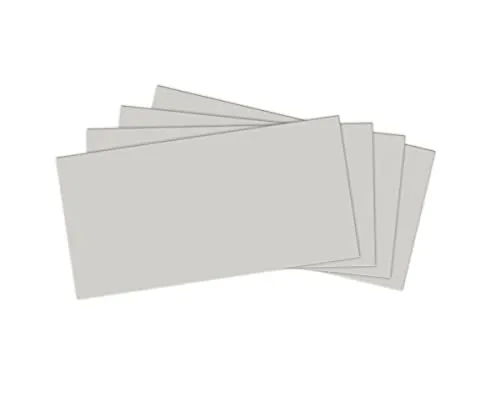 Briefumschlag grau DIN lang-Format ohne Fenster Briefumschäge Umschläge selbstklebend (25 Umschläge)