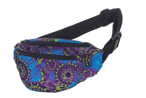 KUNST UND MAGIE Bauchtasche KUNST UND MAGIE Boho Bauchtasche Gürteltasche Hüfttasche Sidebag Cross