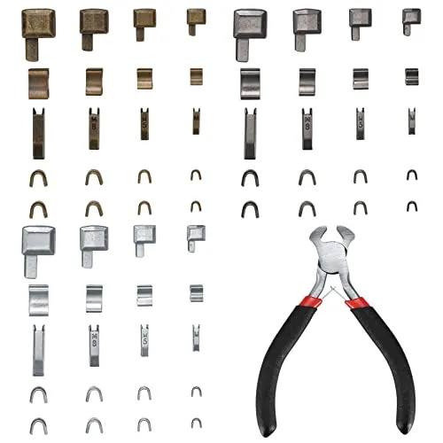 Cents matter Reißverschluss Reparatur Set, Zinklegierung Zipper Top Plug und Repair Zip Stopper, Metall Schieber, #3#5#8#10 Ersatzzubehör Stopper unter 3 Farben: Antike Bronze, Silber Pistolenfarbe