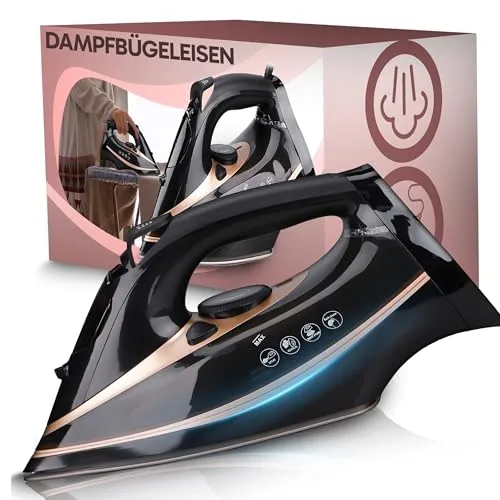 Retoo Dampfbügeleisen mit Keramiksohle, 2600W