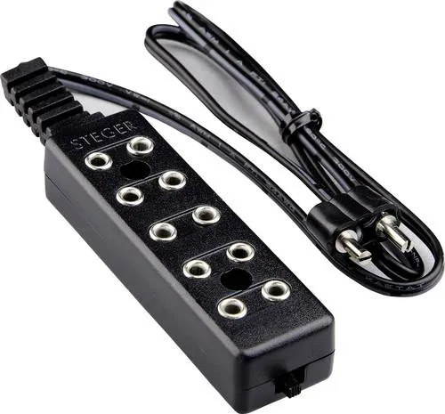 Kahlert Licht 69464 Verteilerleiste mit Schalter - 3.5 V, ideal für energieeffiziente Minipuppenhäuser