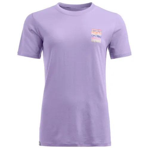 Ortovox 140 Cool Mtn Gradient TS Women Lush Lavender (M) - T-Shirts & Longsleeves, leichtes Merino Cool T-Shirt für Bergsport mit temperatur- und feuchtigkeitsregulierenden Eigenschaften für optimalen Komfort.