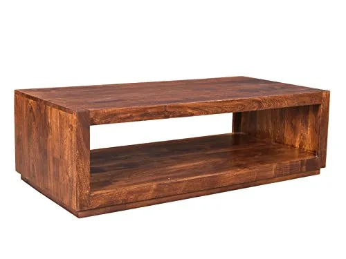Woodkings® Couchtisch Milburn 116x57cm, Holz Akazie braun, Echtholz modern, Design, Massivholz Lounge Coffee Table günstig