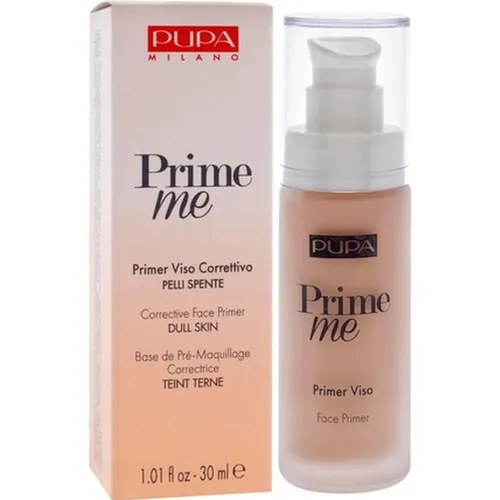 PUPA-Milano Teint Primer Prime Me Corrective Face Primer Nr. 005 Peach 30 ml - Make-up Primer für einen ebenmäßigen Teint, kaschiert Hautrötungen und Couperose, dermatologisch getestet und hypoallergen.