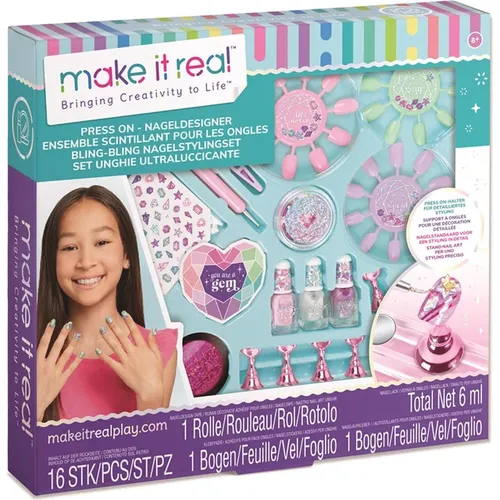 MAKE IT REAL 2902469 - Press-on Nageldesigner - Basteln mit Stil! Kreatives Nageldesign-Set für individuelle Looks und Spaß beim Verschönern der Nägel.