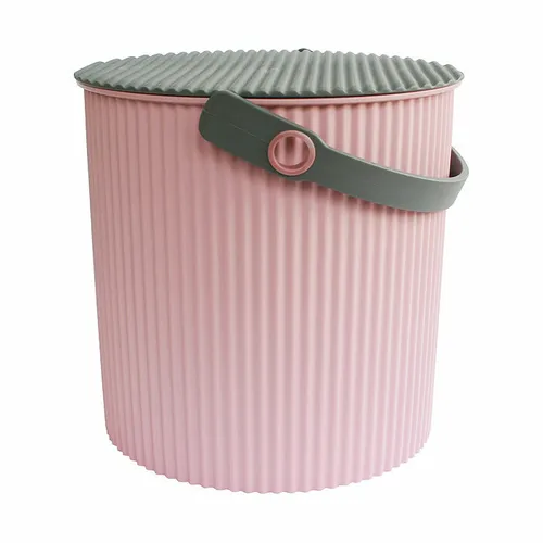 Hachiman Eimer mit Deckel, 8 Liter, rose - Vielzweckeimer - Klein und praktisch, ideal für Innen- und Außenbereiche. Mit abnehmbarem Deckel und Griff, perfekt für verschiedene Abfälle wie Lebensmittel und Papier.